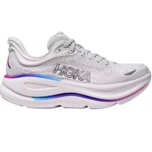 HOKA Women's Bondi 9 Running Shoes-Color: Ash Grey/White